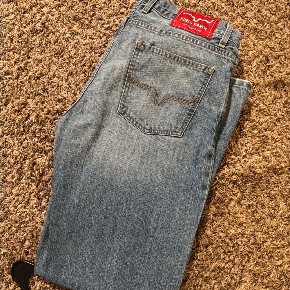 Kimes Ranch Light Blue Flare Jeans